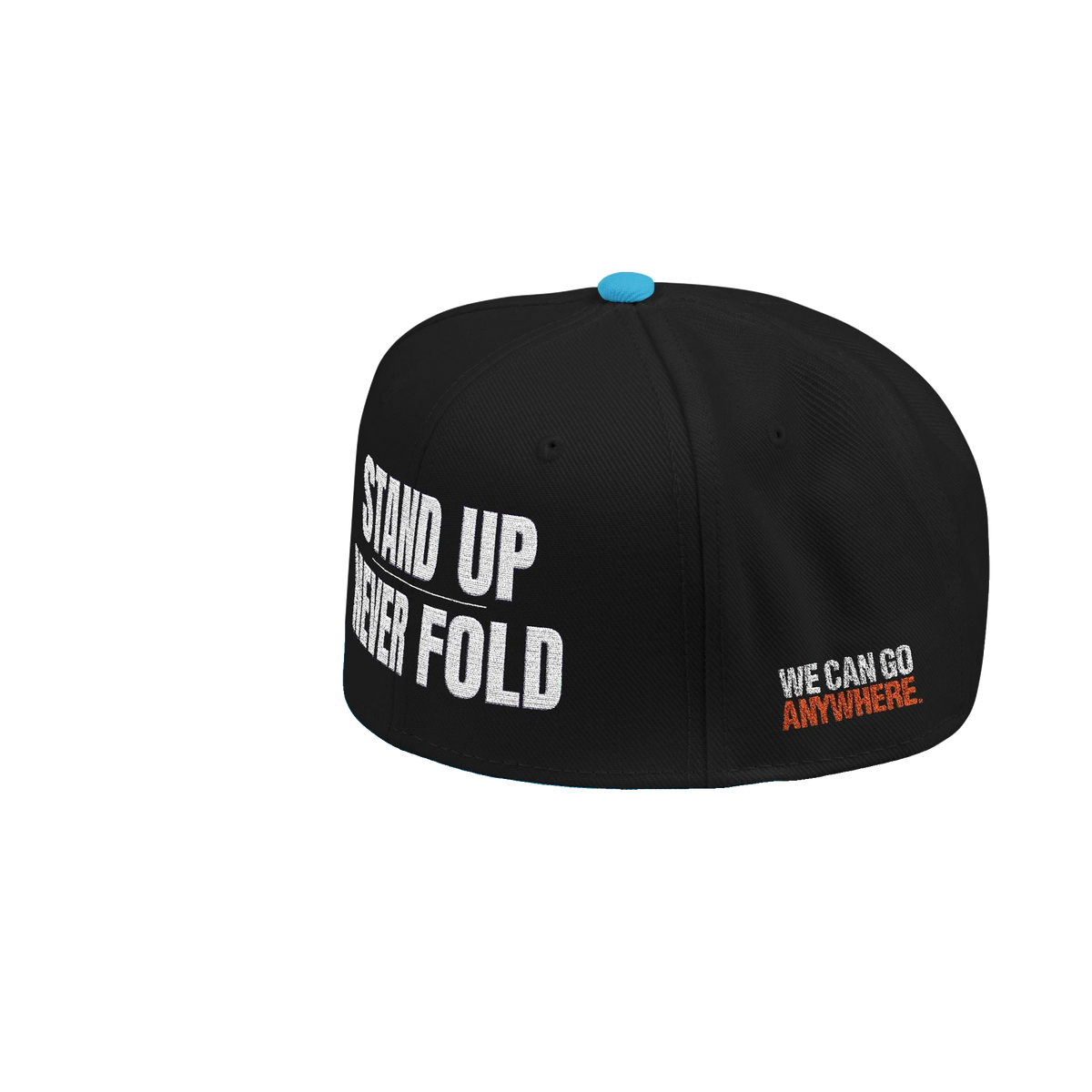 Stand Up Never Fold Embroidered Snapback Hat