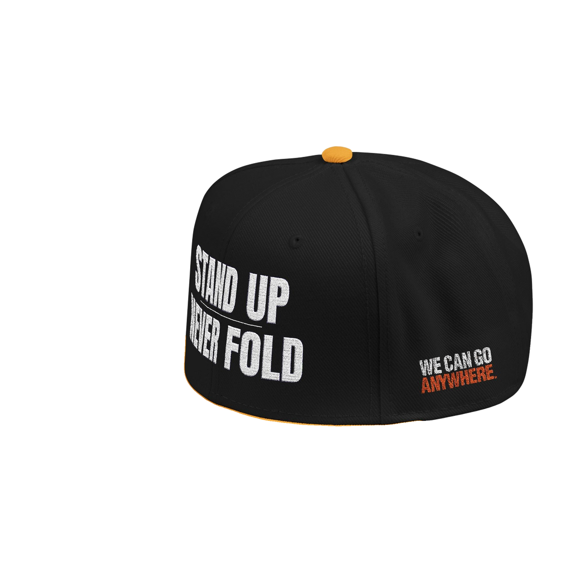 Stand Up Never Fold Embroidered Snapback Hat