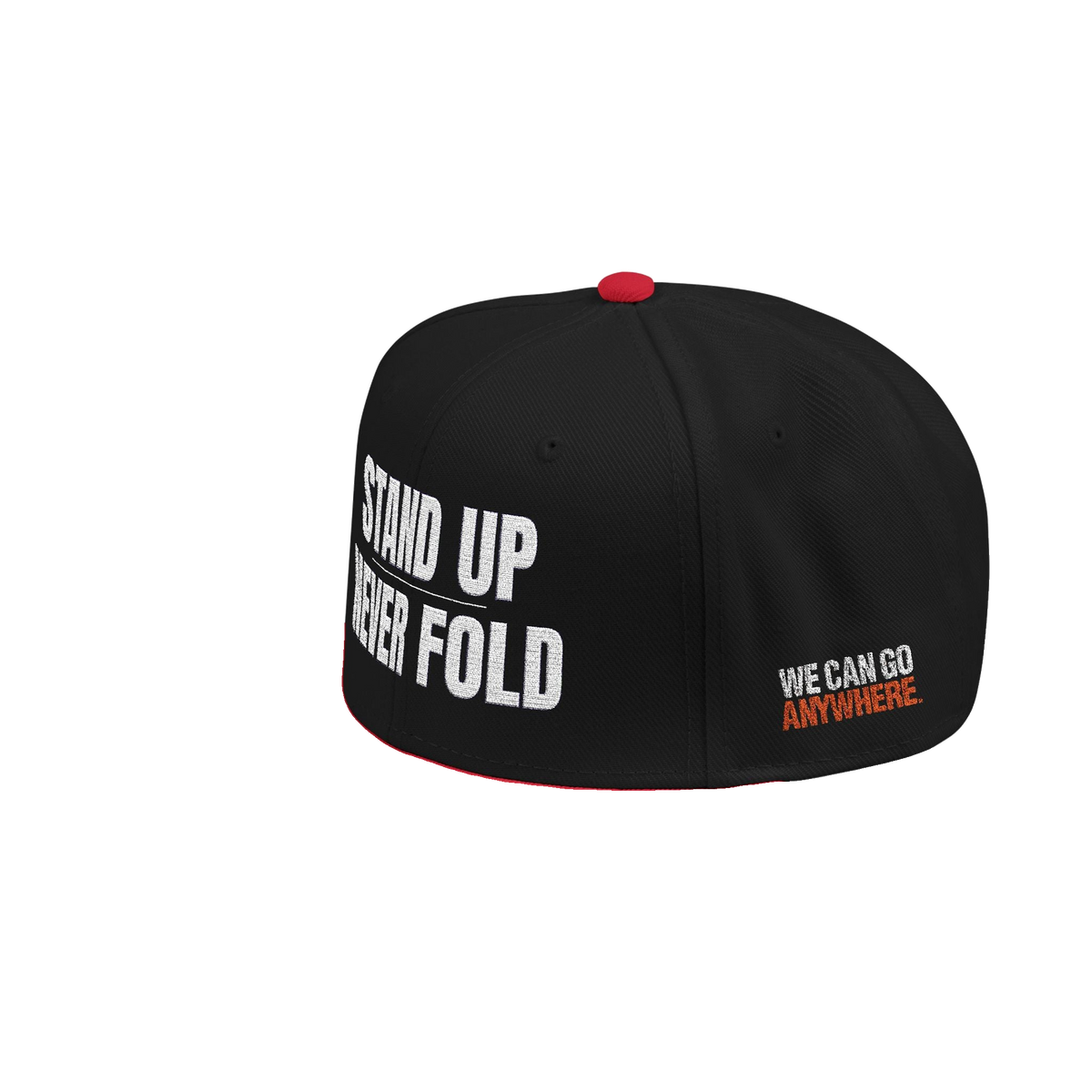 Stand Up Never Fold Embroidered Snapback Hat