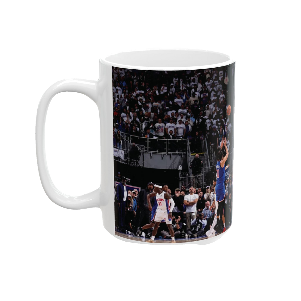 Jalen Brunson Knicks Game Winner Ceramic Mug