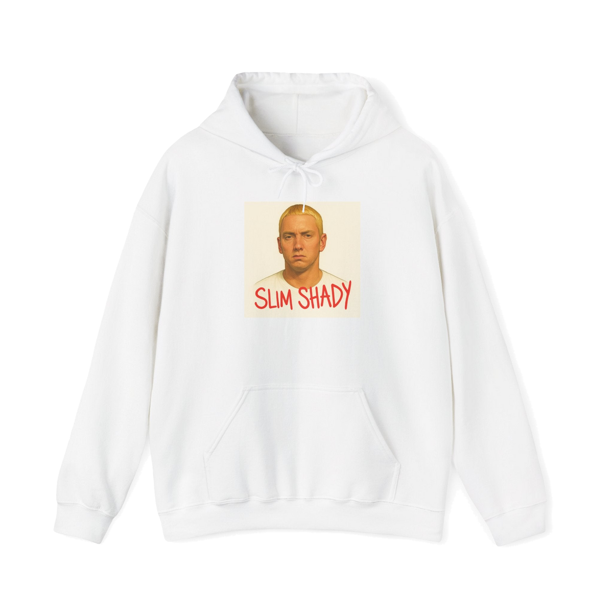 Retro Rap Portrait Hoodie – "Slim Shady" Graphic
