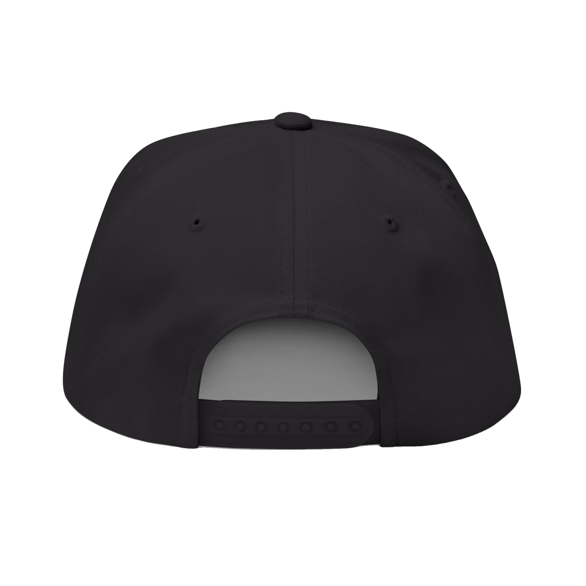 PAID Embroidered Flat Bill Cap — Snapback Hat with Bold Front Text