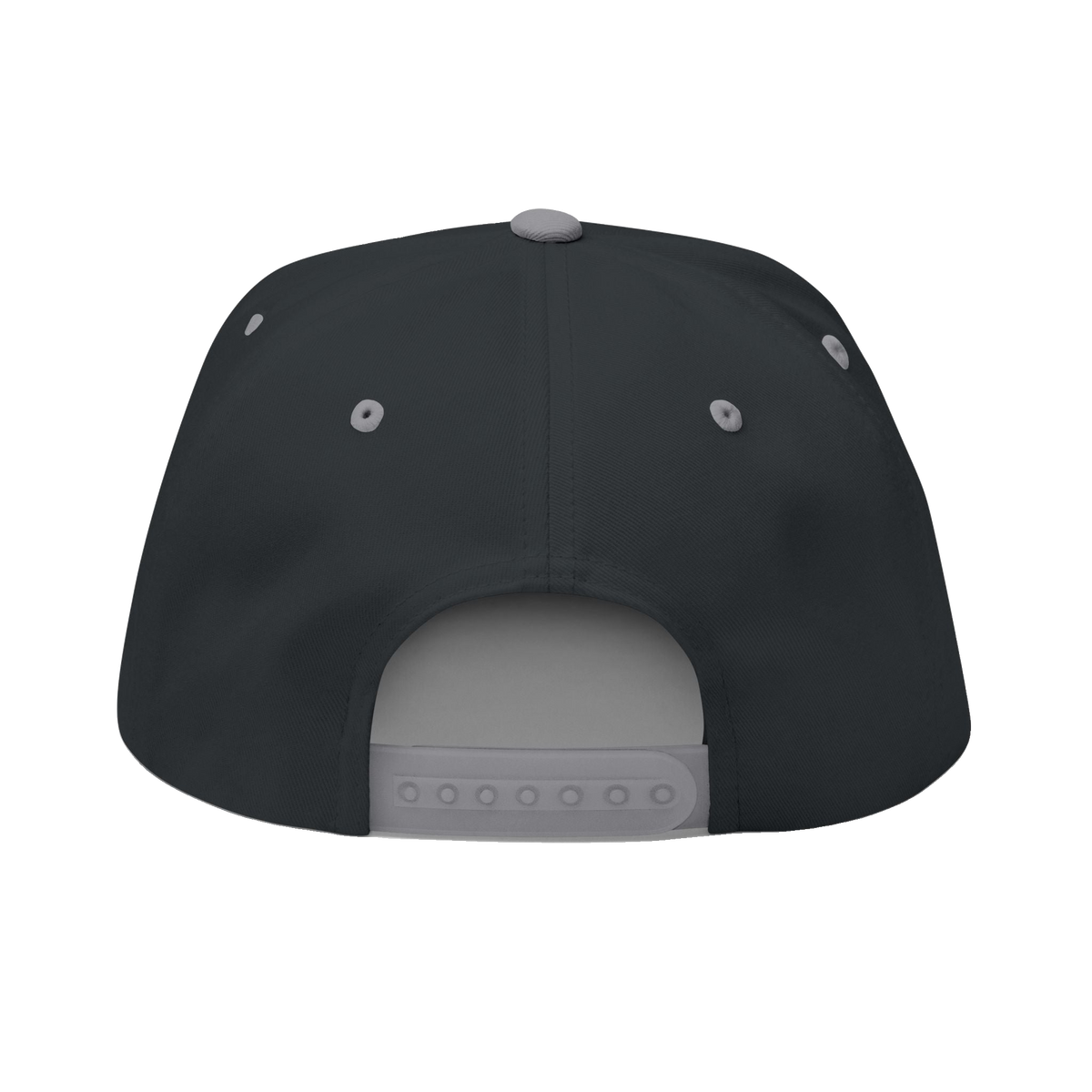 PAID Embroidered Flat Bill Cap — Snapback Hat with Bold Front Text