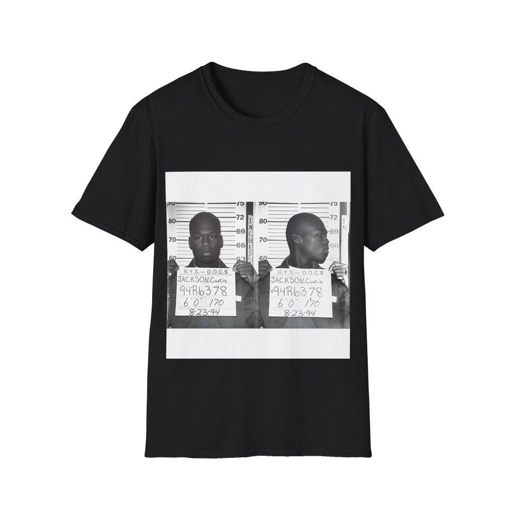 50 Cent Mugshot T-Shirt – Unisex Softstyle Tee