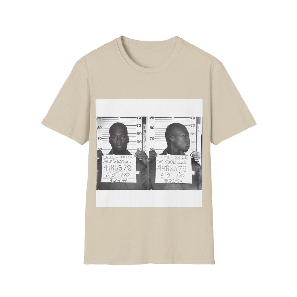50 Cent Mugshot T-Shirt – Unisex Softstyle Tee