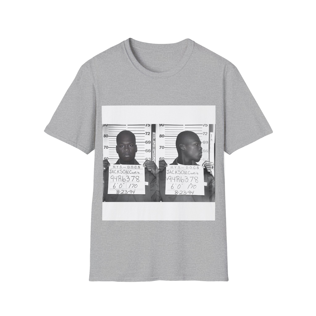50 Cent Mugshot T-Shirt – Unisex Softstyle Tee
