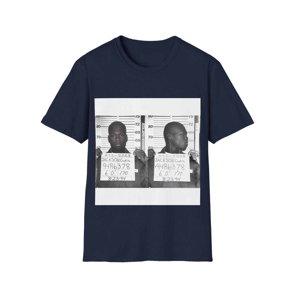 50 Cent Mugshot T-Shirt – Unisex Softstyle Tee