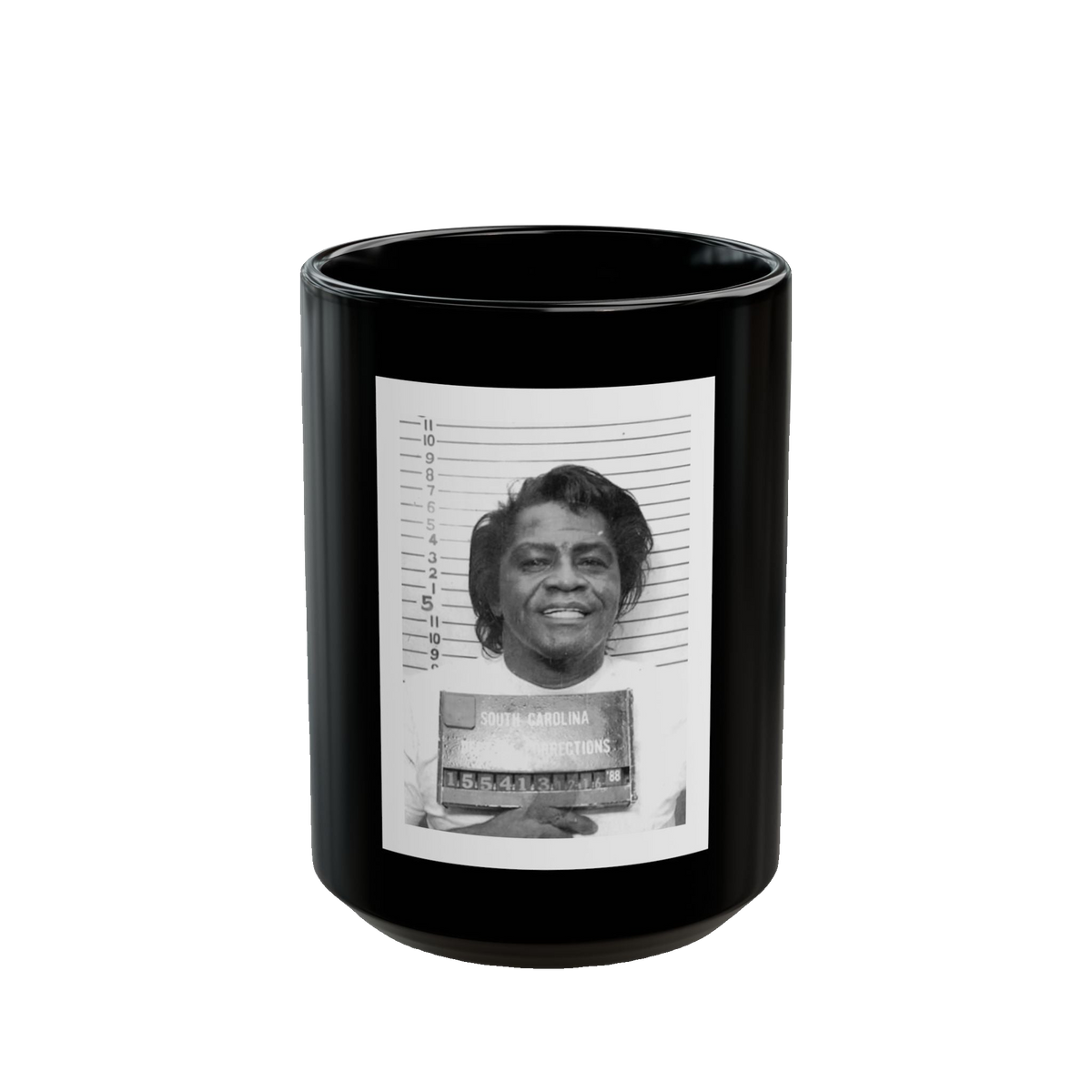 Rick James Mugshot Mug – 11oz & 15oz Black Ceramic