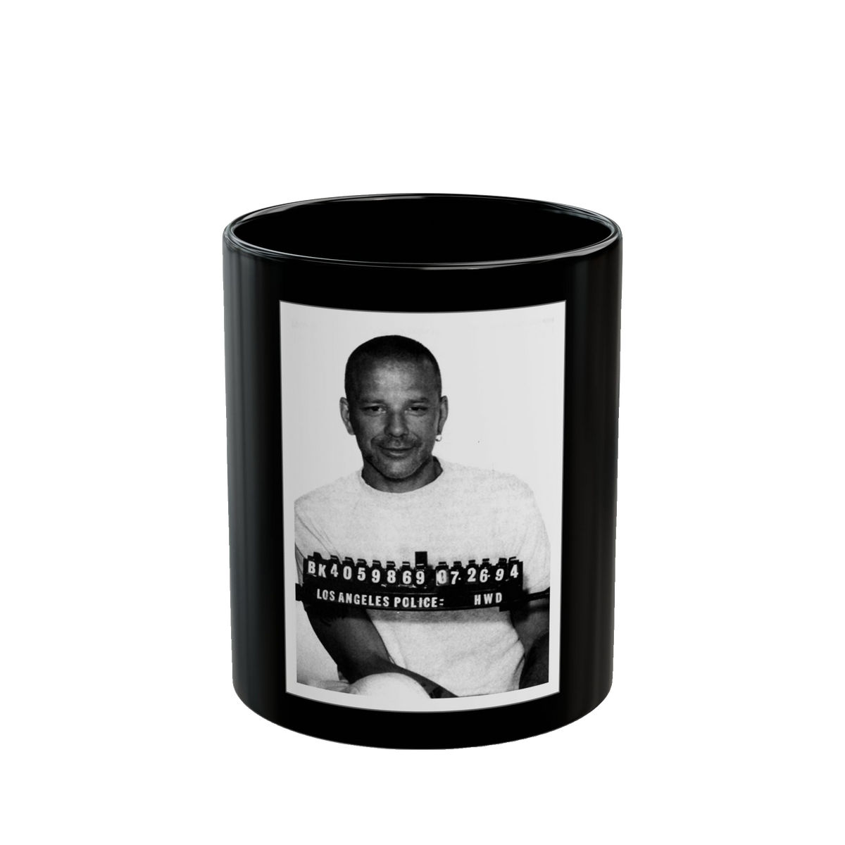 Mel Gibson Mugshot Mug – 11oz & 15oz Black Ceramic