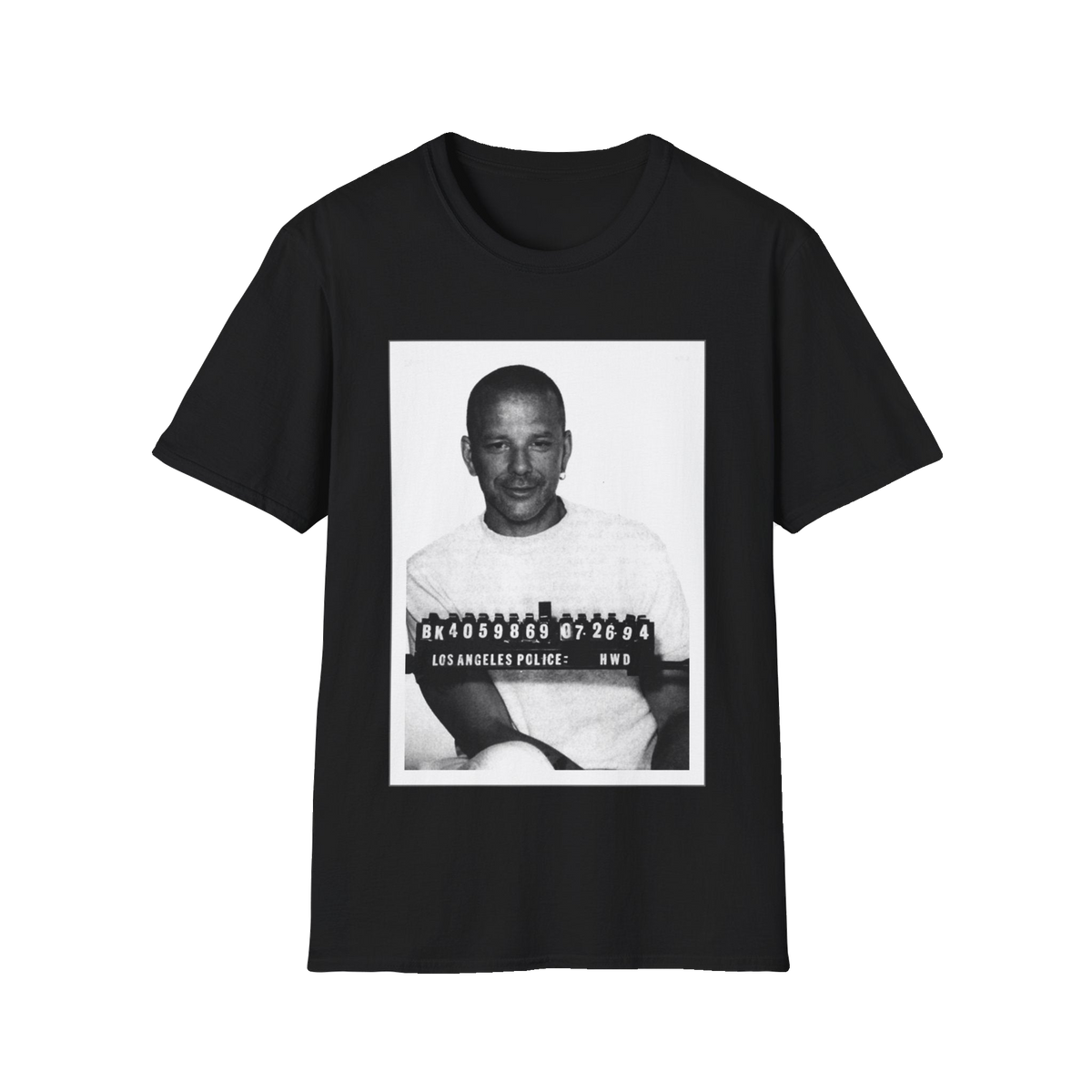 Mel Gibson Mugshot T-Shirt – Unisex Softstyle Tee