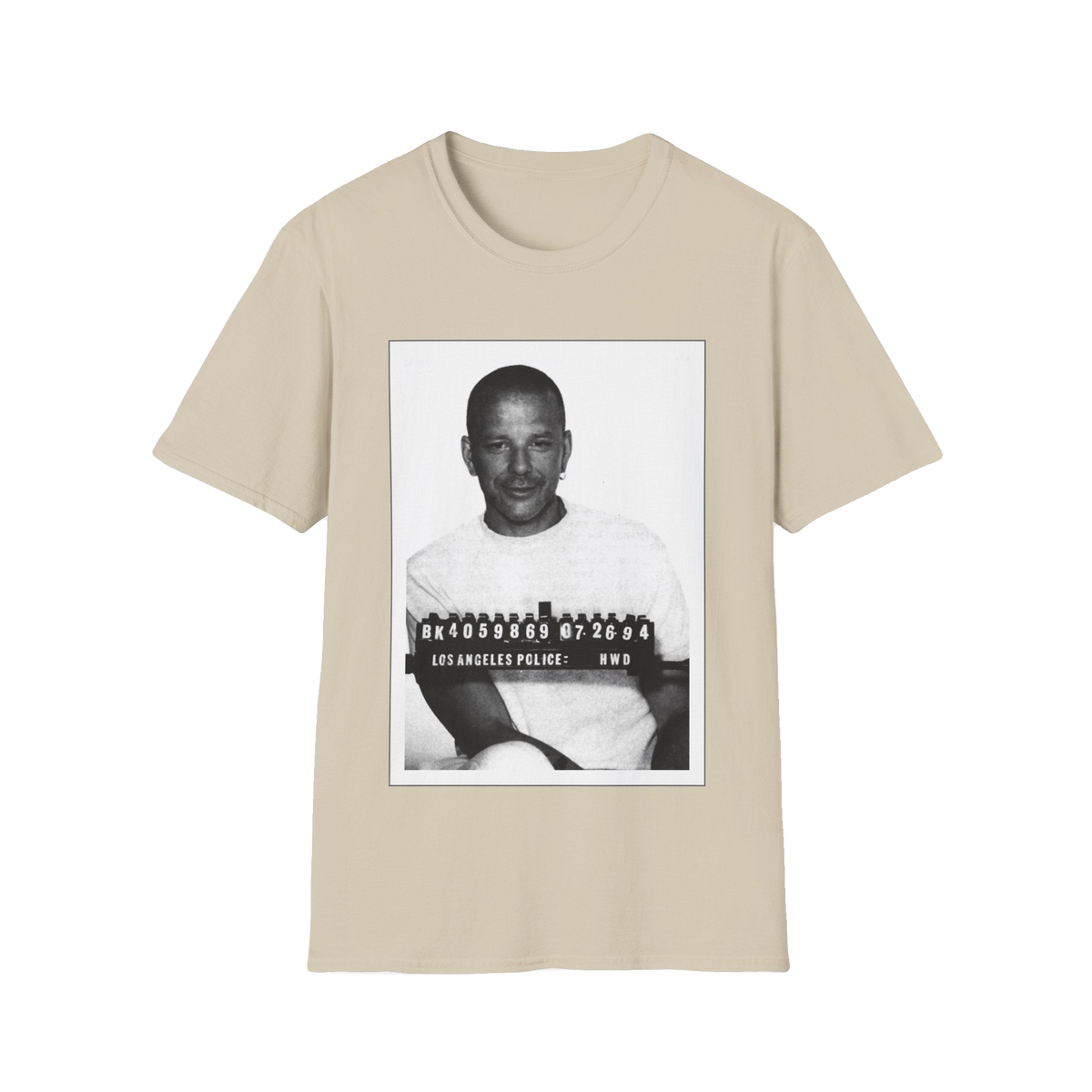 Mel Gibson Mugshot T-Shirt – Unisex Softstyle Tee