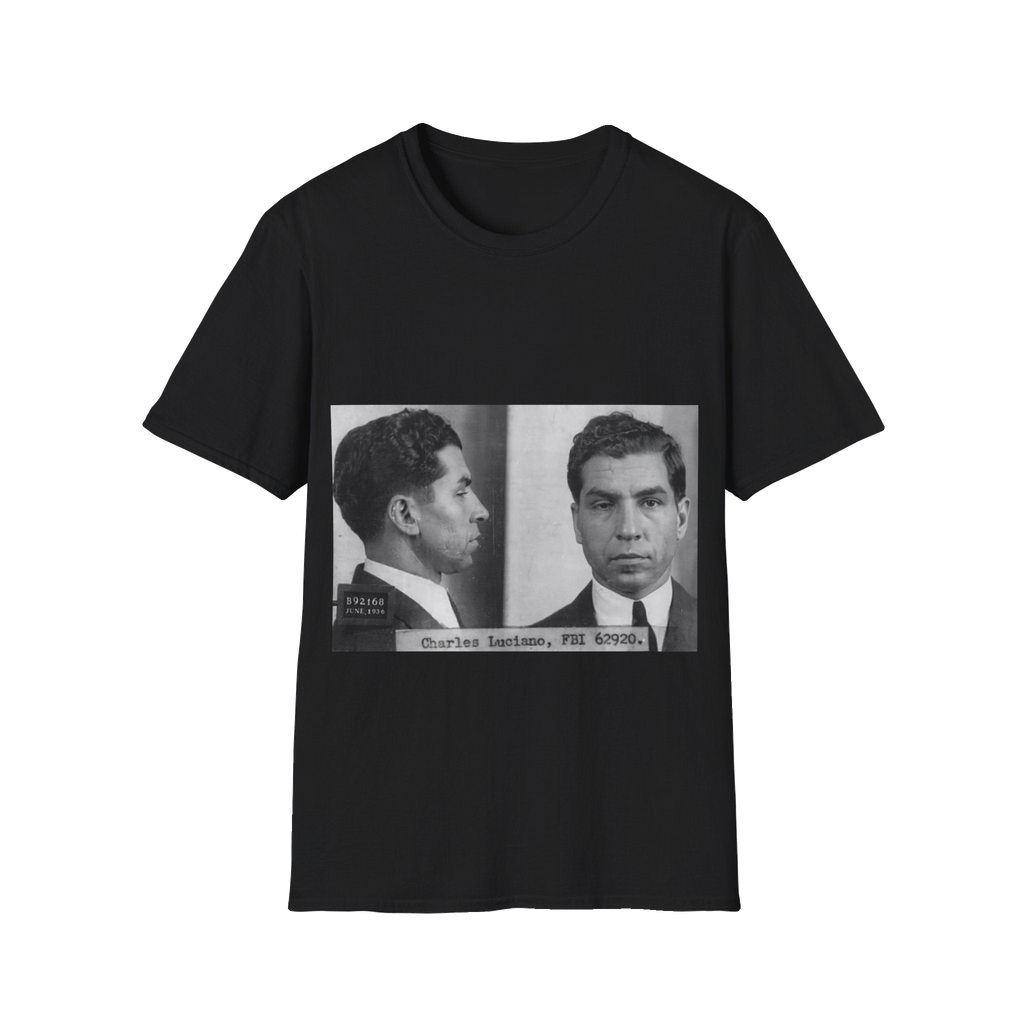 Lucky Luciano Mugshot T-Shirt – Unisex Softstyle Tee