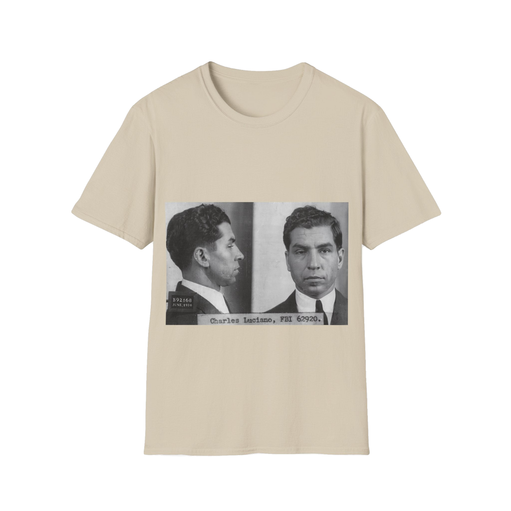 Lucky Luciano Mugshot T-Shirt – Unisex Softstyle Tee
