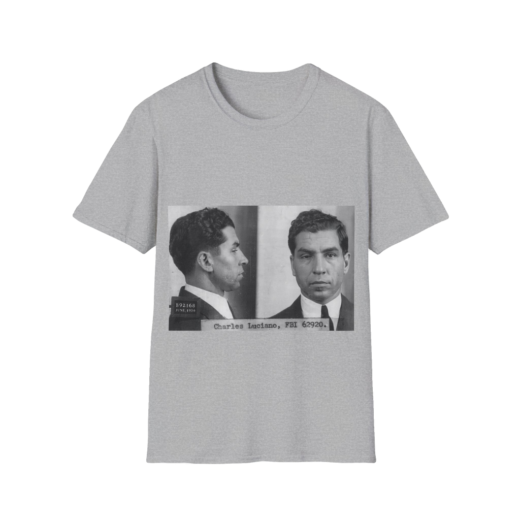 Lucky Luciano Mugshot T-Shirt – Unisex Softstyle Tee