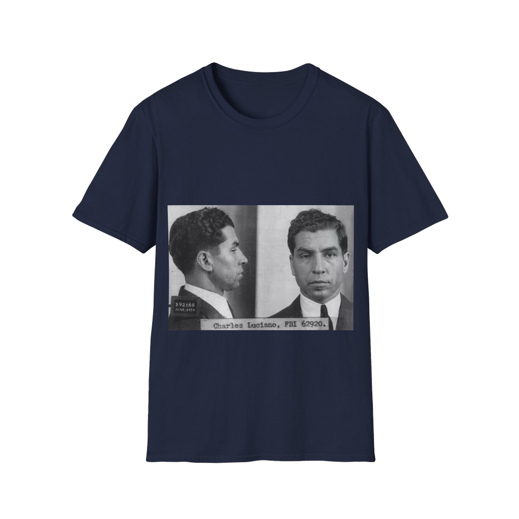 Lucky Luciano Mugshot T-Shirt – Unisex Softstyle Tee