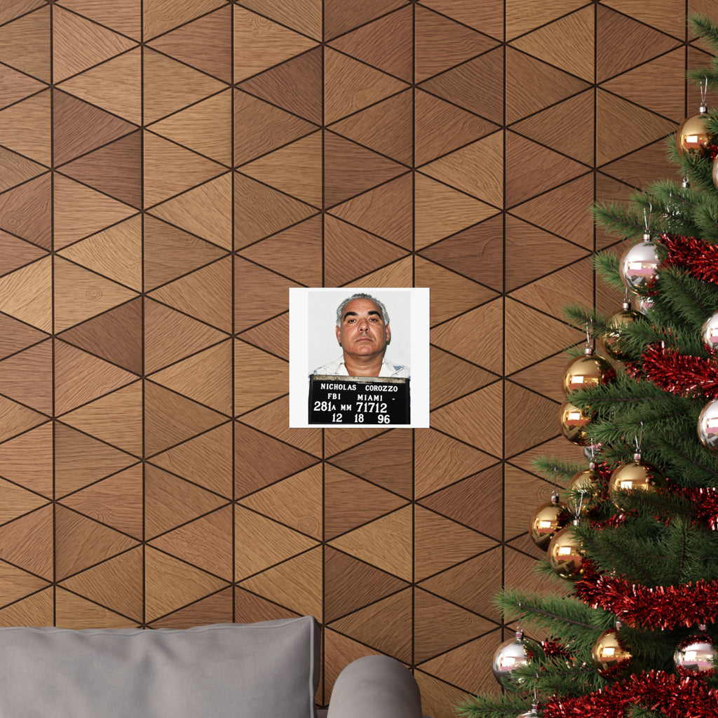 Nicholas Corozzo 1996 FBI Mugshot Poster – Matte Wall Art Print
