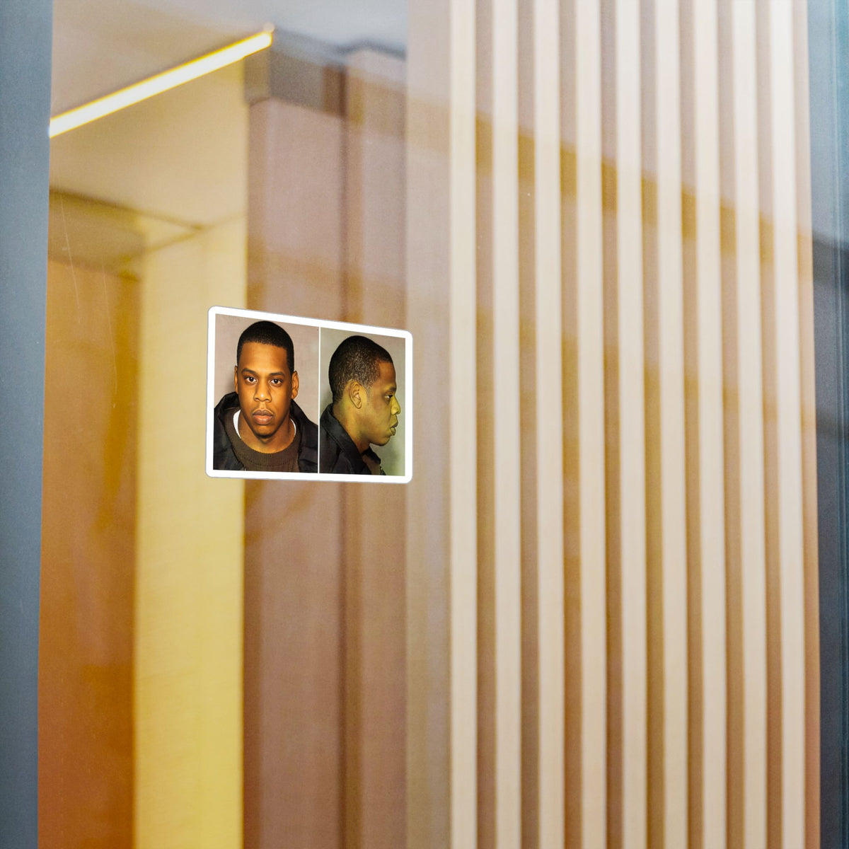 Jay-Z Mugshot Sticker – Kiss-Cut Vinyl Decal