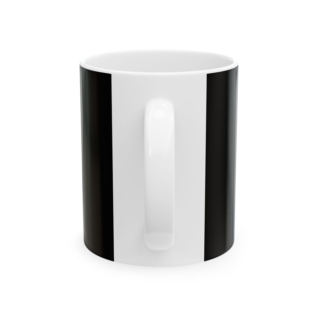 Inspiring Black Ceramic Mug - "Stand Up, Never Fold" - Motivational Coffee Cup for Daily Inspiration