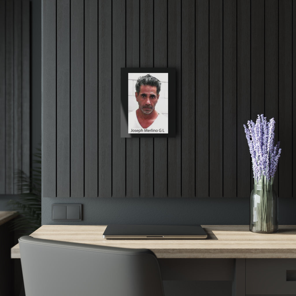 Against All Odds - A Real Man’s Man - Skinny Joey Merlino Mug Shot Philly’s Own Sleek Acrylic Wall Art