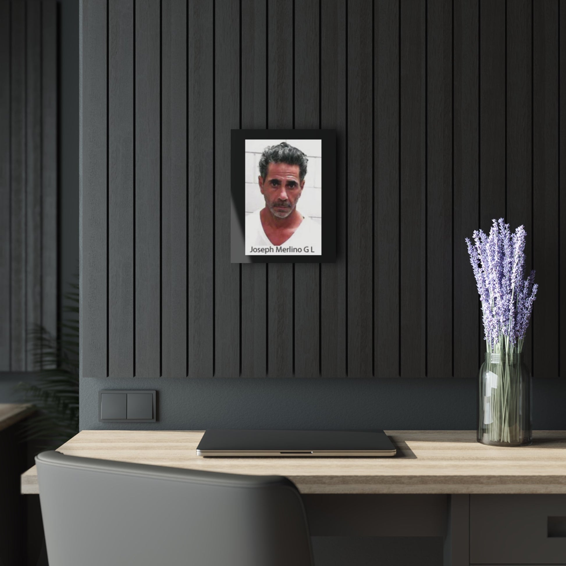 Against All Odds - A Real Man’s Man - Skinny Joey Merlino Mug Shot Philly’s Own Sleek Acrylic Wall Art