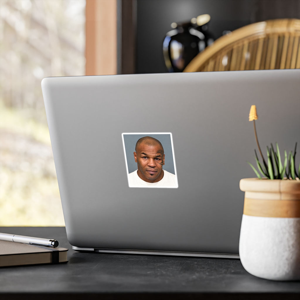 Mike Tyson Mugshot Sticker – Kiss-Cut Vinyl Decal