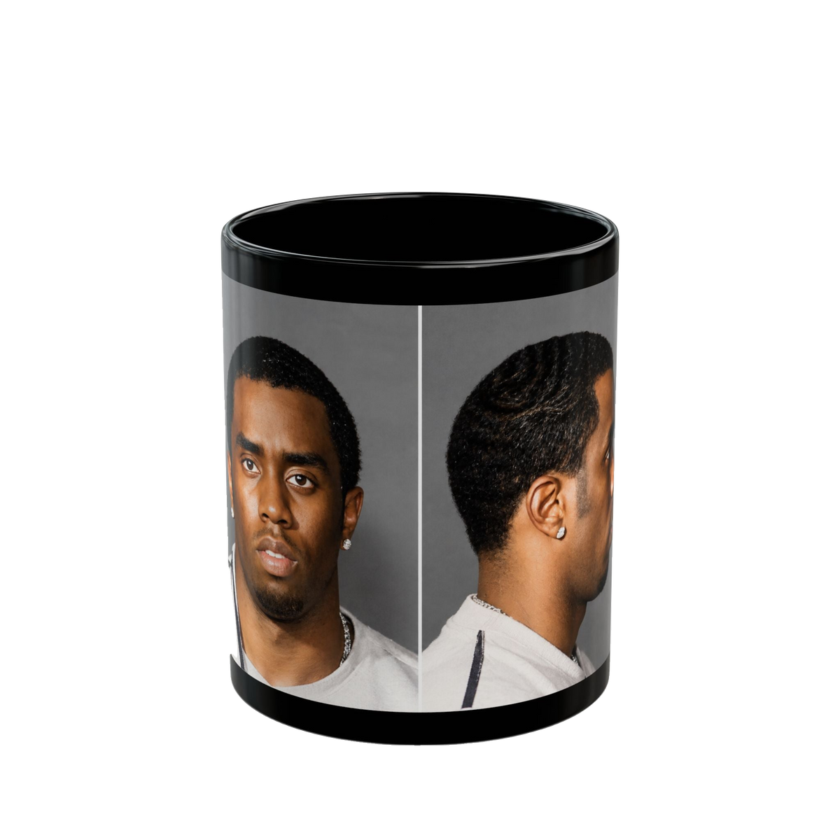 Sean "Diddy" Combs Mugshot Mug – 11oz & 15oz Black Ceramic