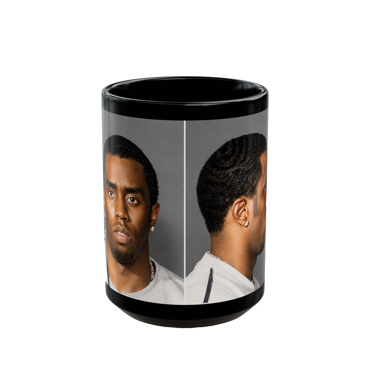 Sean "Diddy" Combs Mugshot Mug – 11oz & 15oz Black Ceramic