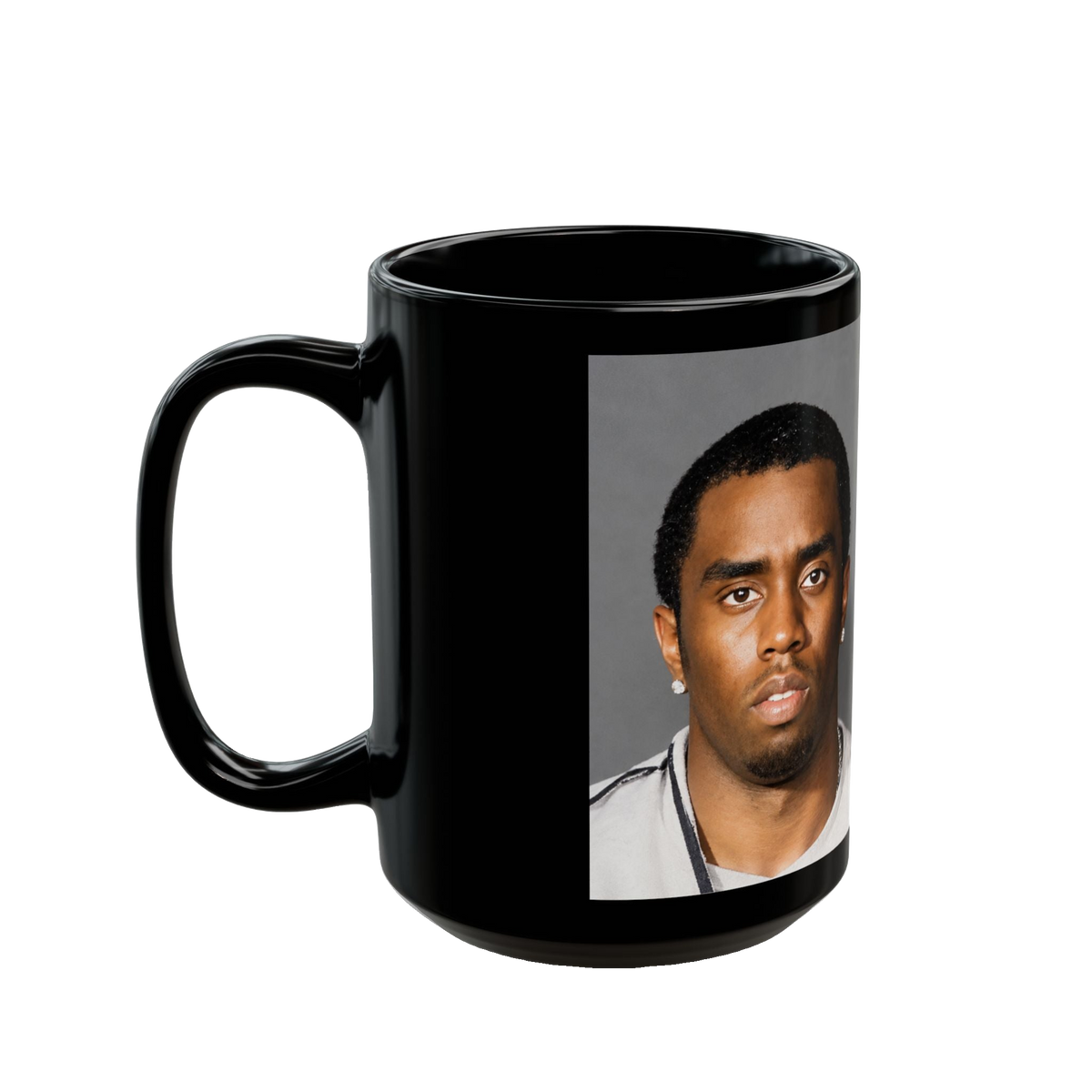 Sean "Diddy" Combs Mugshot Mug – 11oz & 15oz Black Ceramic