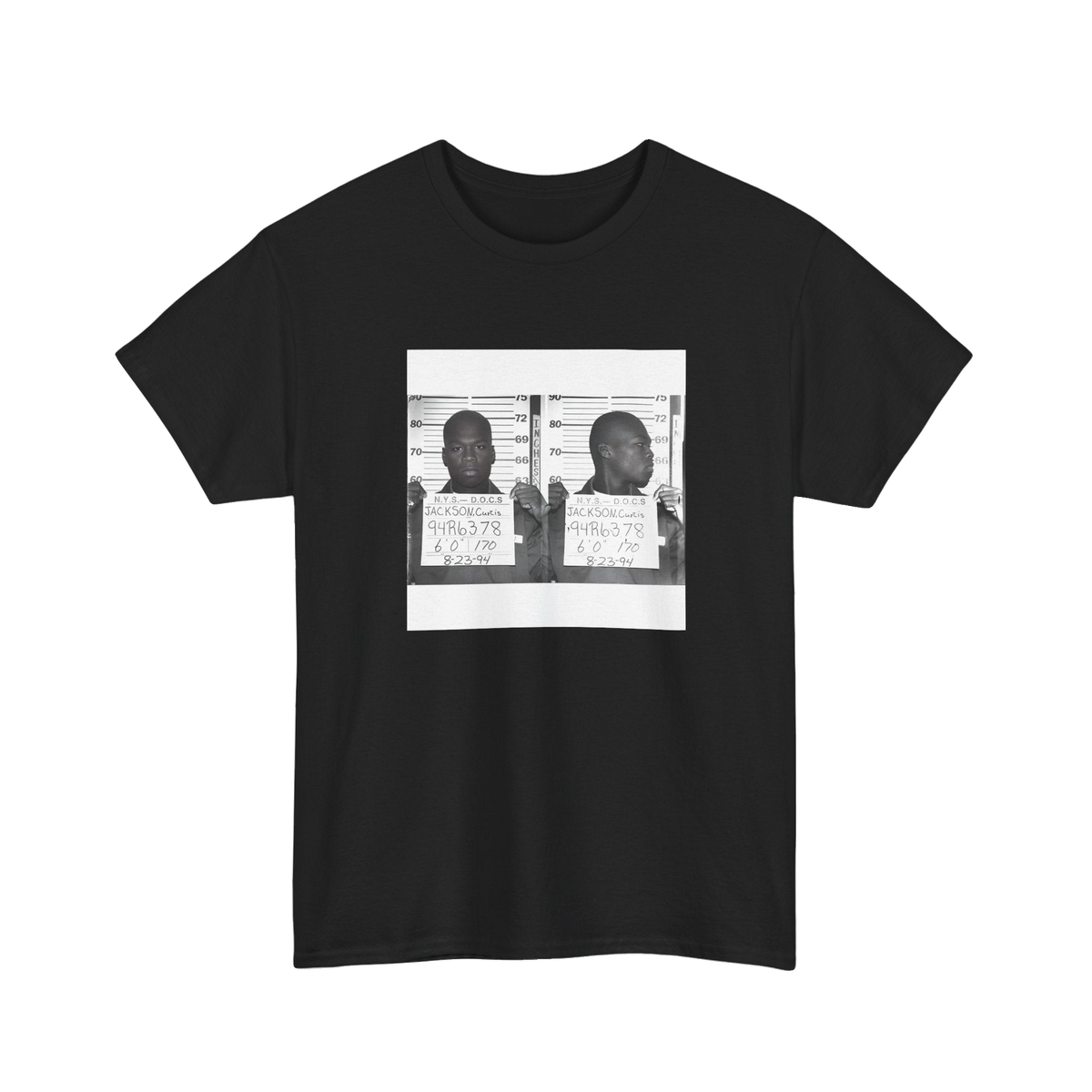 50 Cent 1994 Mugshot T-Shirt – Unisex Heavy Cotton Tee (S–5XL)