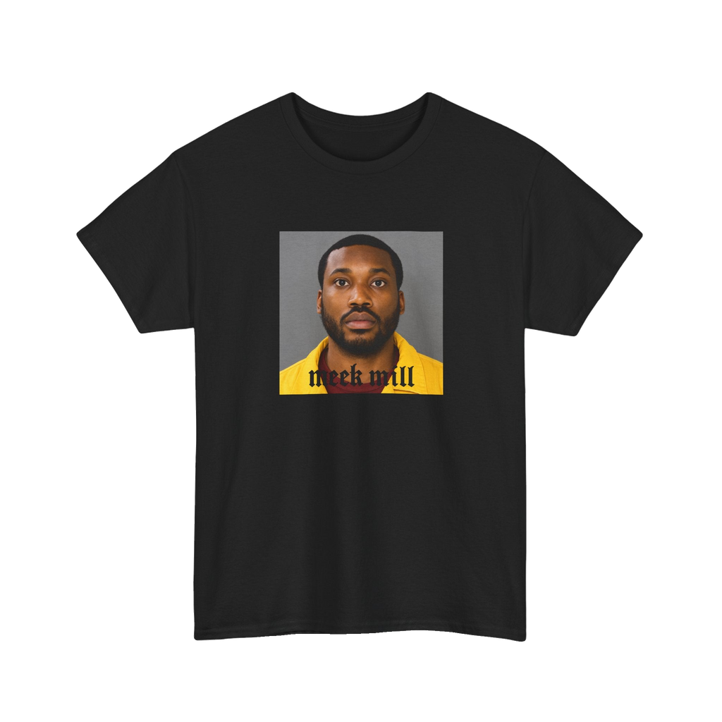 Meek Mill Mugshot T-Shirt – Unisex Heavy Cotton Tee (S–5XL)