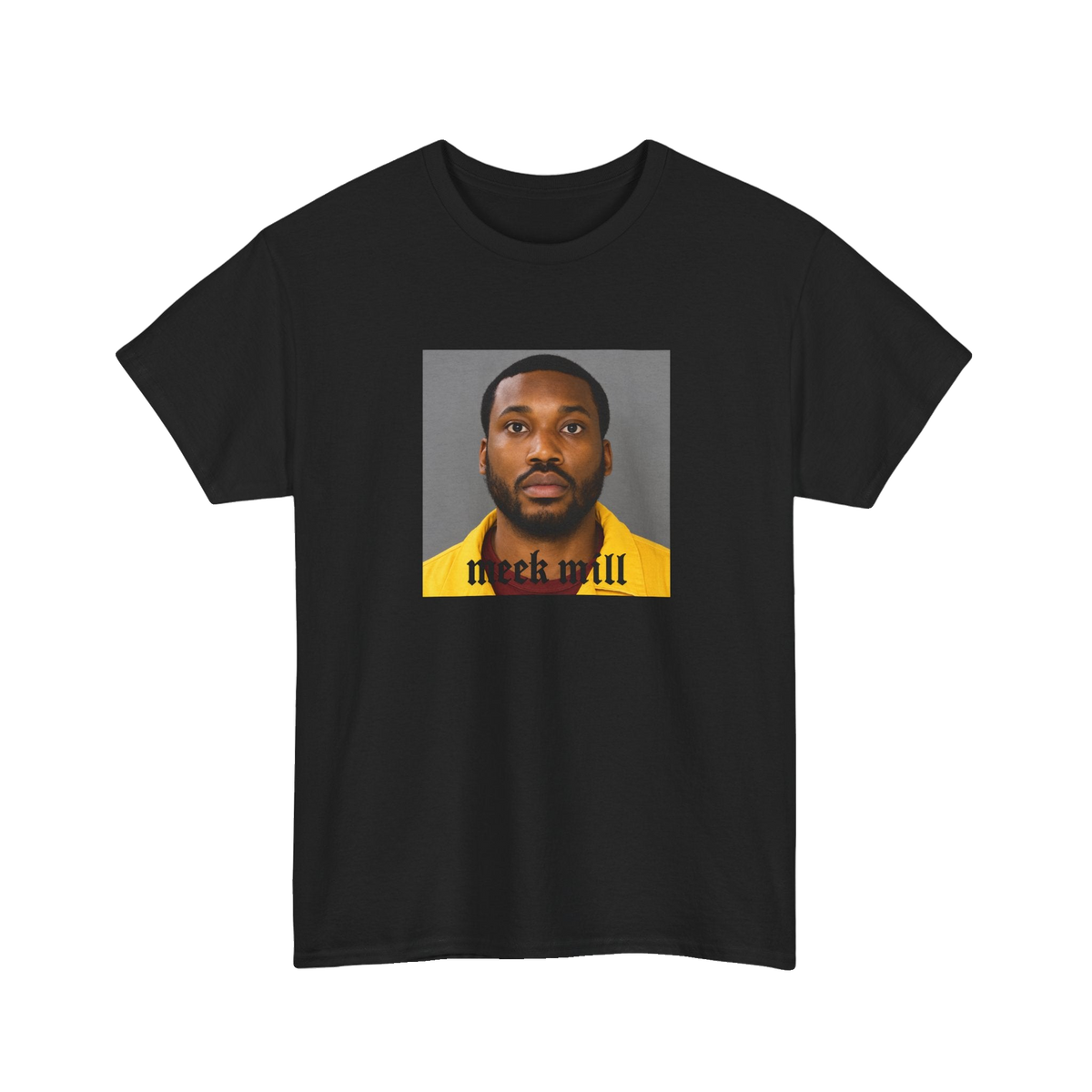 Meek Mill Mugshot T-Shirt – Unisex Heavy Cotton Tee (S–5XL)