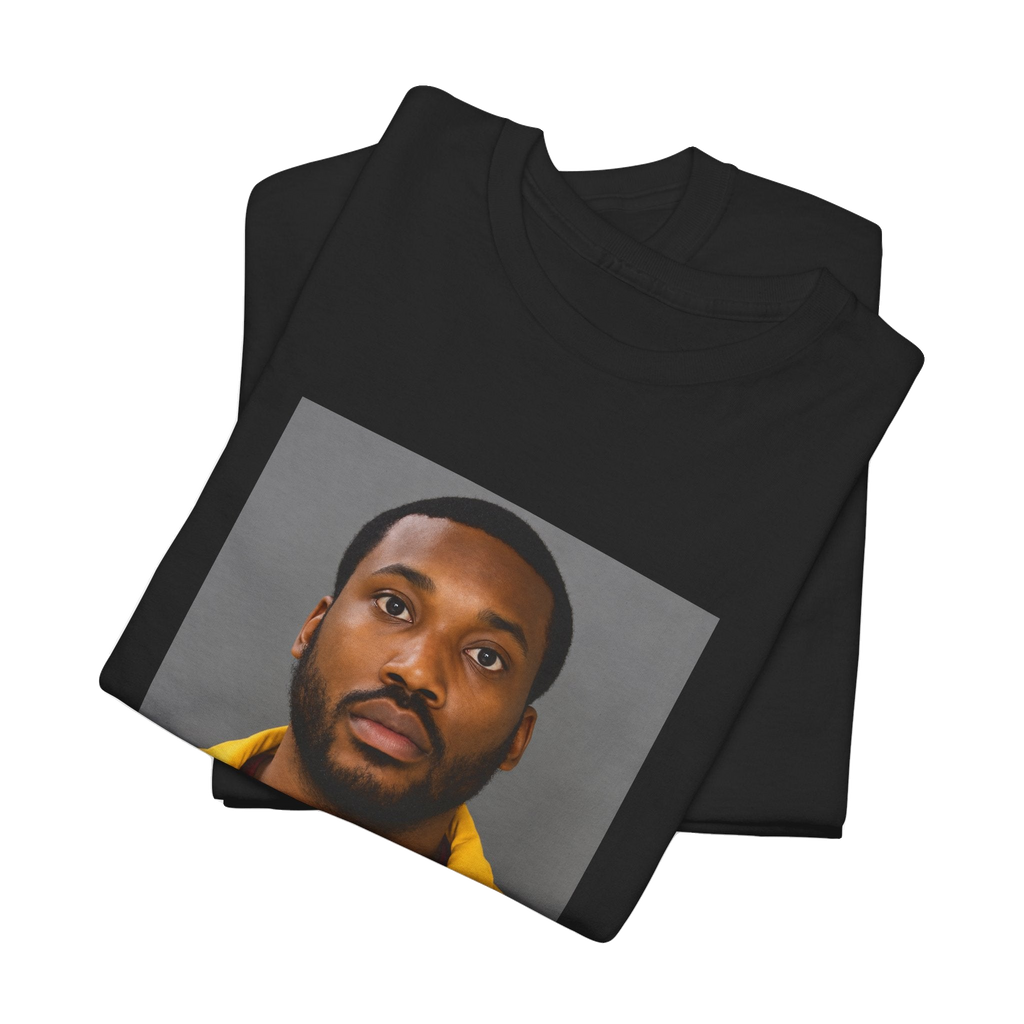 Meek Mill Mugshot T-Shirt – Unisex Heavy Cotton Tee (S–5XL)