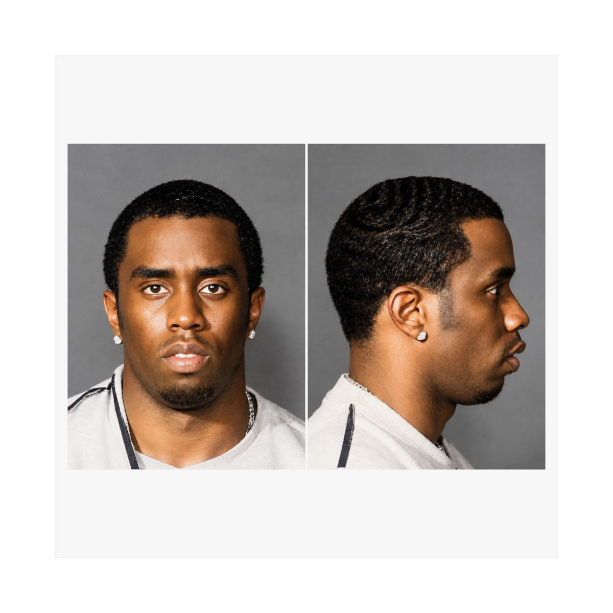 Sean "Diddy" Combs Mugshot Poster – Matte Wall Art Print