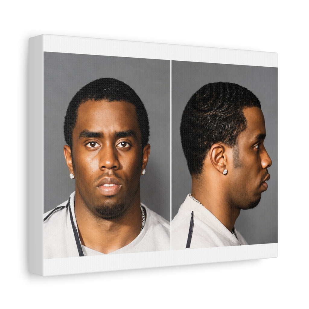 Sean "Diddy" Combs Mugshot Canvas – Matte Stretched 1.25"