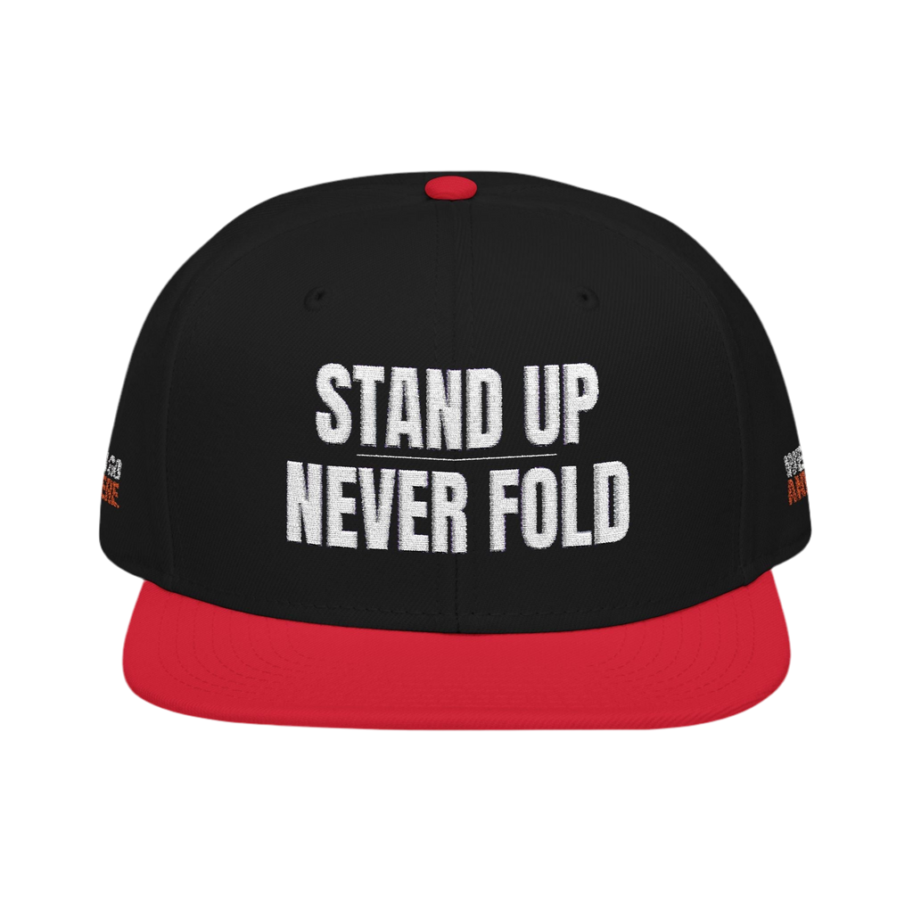 STAND UP NEVER FOLD Snapback (Embroidery)
