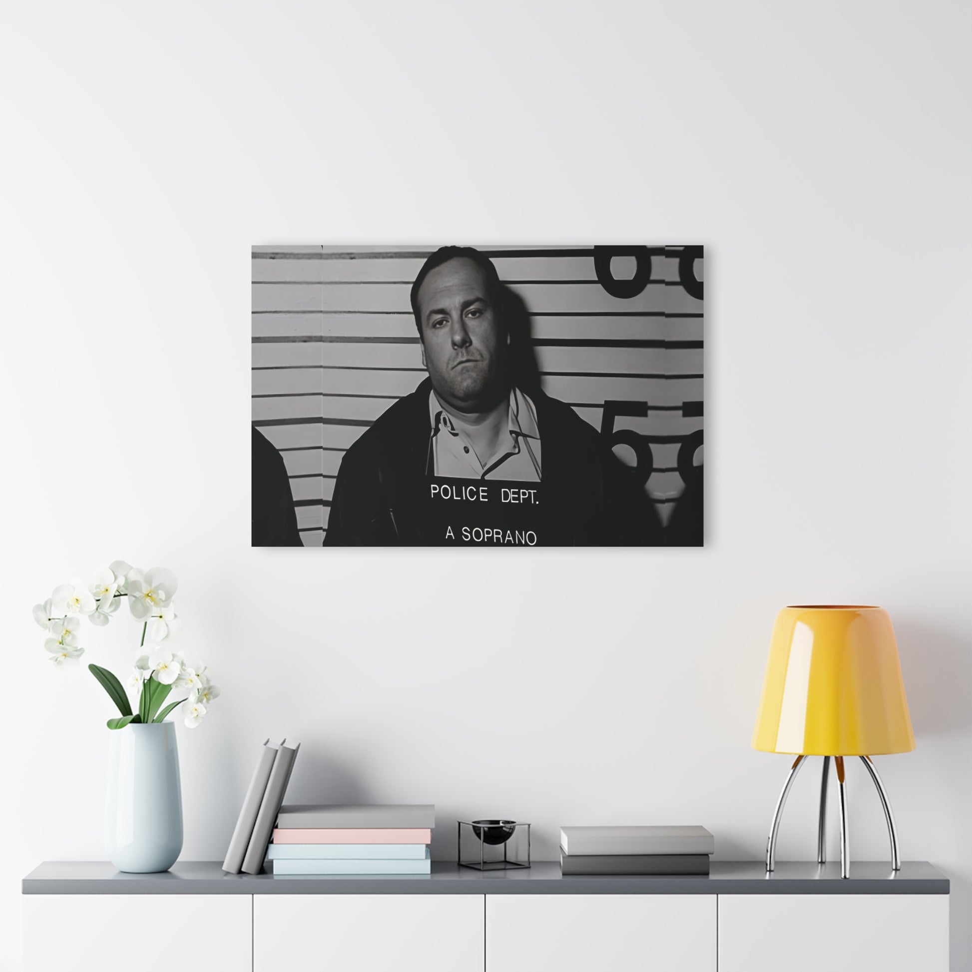 Anthony Soprano Mugshot Acrylic Wall Art Print - Unique Home Decor, Modern Art Piece, Gallery Wall Decor, Gift for Art Lovers, Custom Wall Hanging