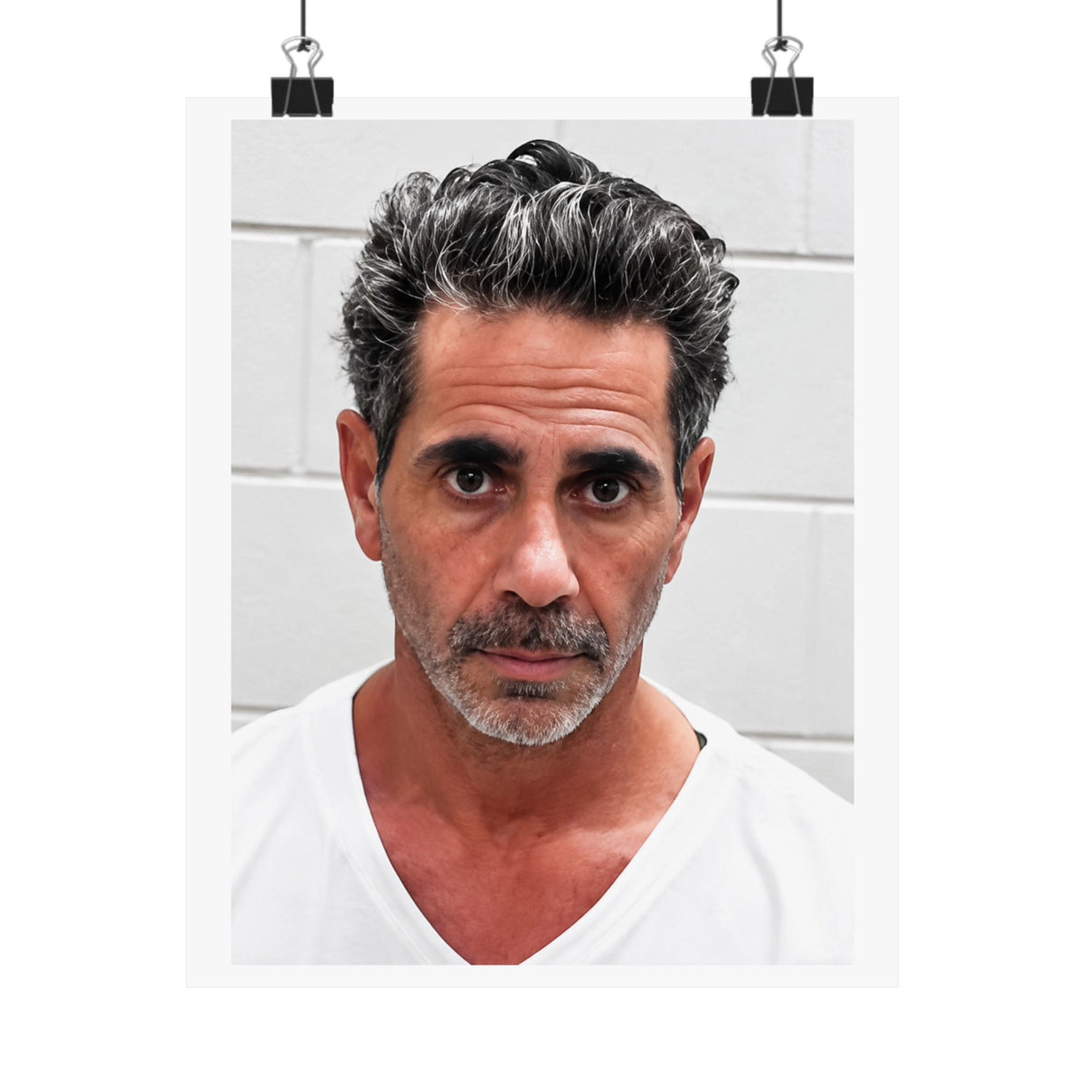 Joey Merlino Mugshot Poster – Matte Wall Art Print