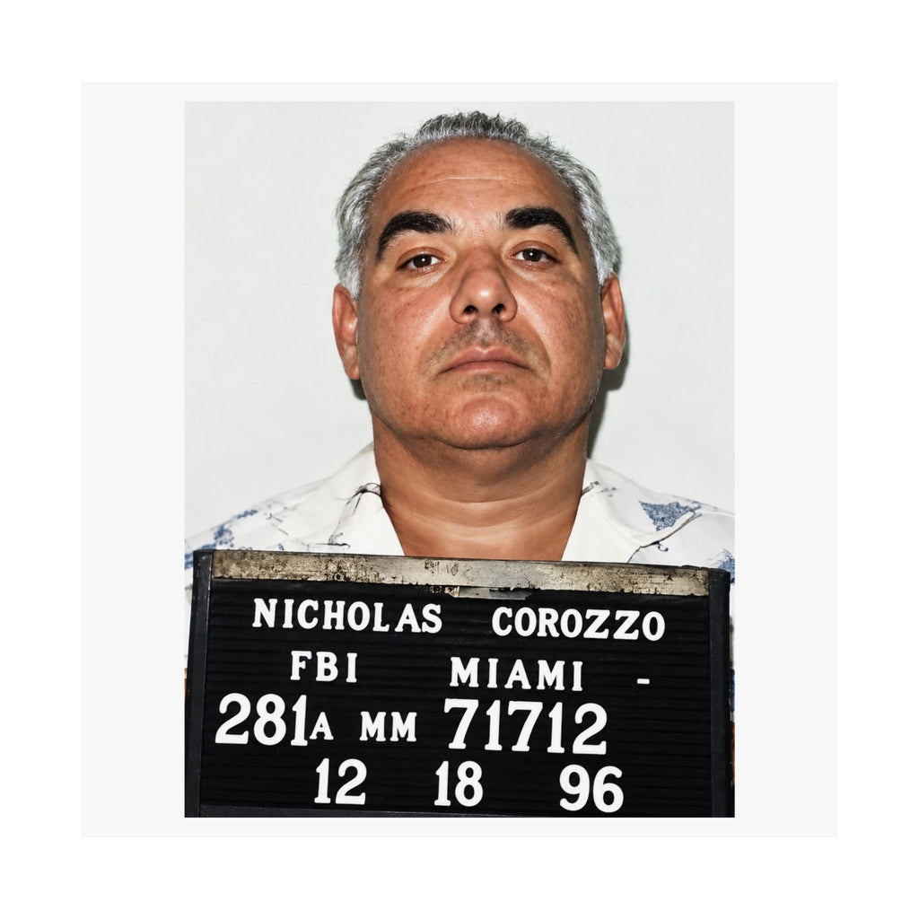 Nicholas Corozzo 1996 FBI Mugshot Poster – Matte Wall Art Print