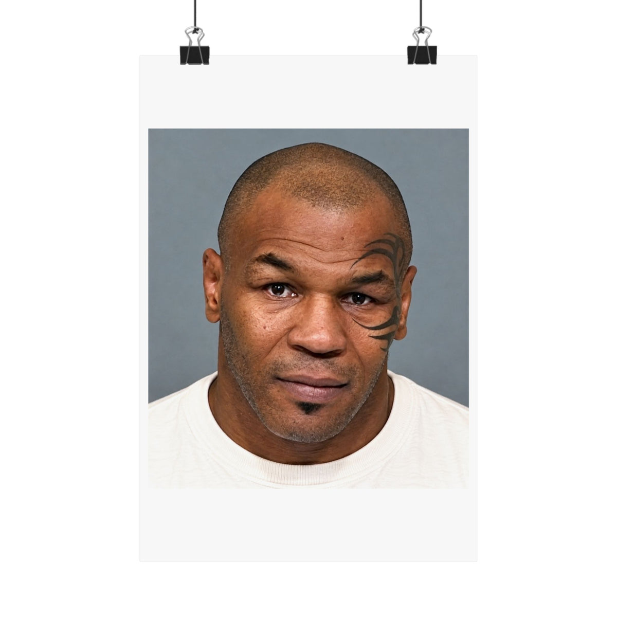 Mike Tyson Mugshot Poster – Matte Wall Art Print