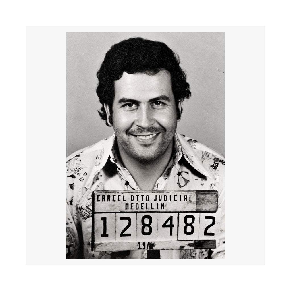 Pablo Escobar Mugshot Poster – Matte Wall Art Print