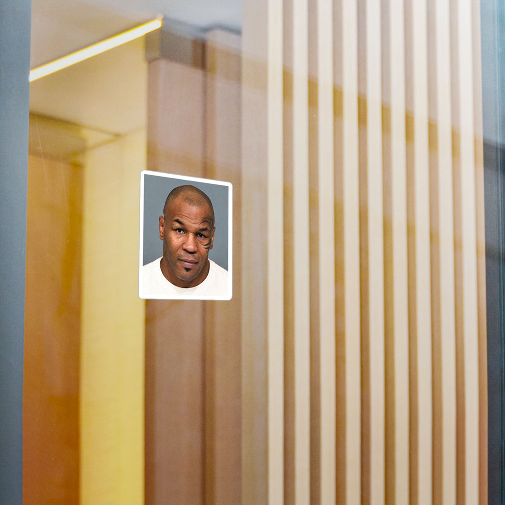 Mike Tyson Mugshot Sticker – Kiss-Cut Vinyl Decal