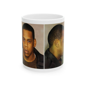 Jay-Z Mugshot Mug – “Reasonable Doubt, Unshakable Loyalty”, Hip-Hop Mug, Gift for Music Lovers, Cool Coffee Cup, Personalized Tea Mug