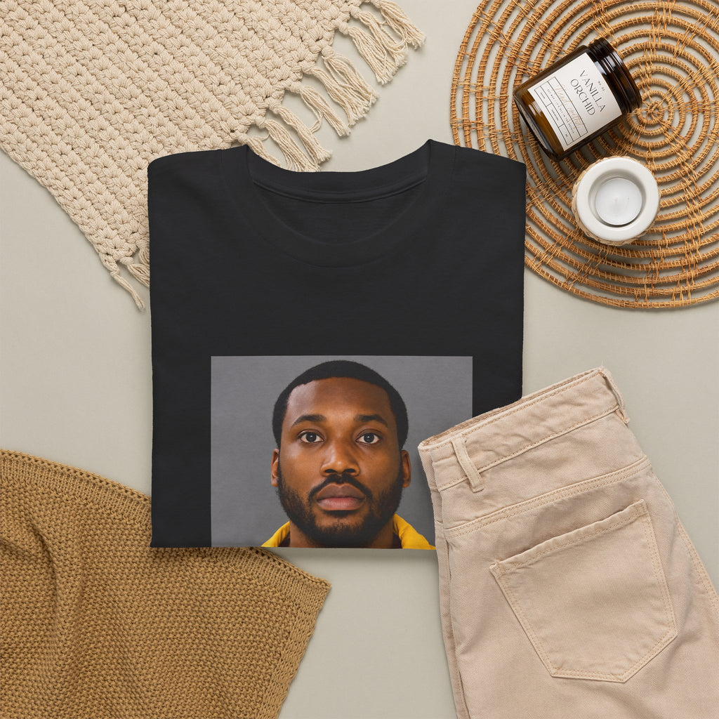 Meek Mill Mugshot T-Shirt – Unisex Heavy Cotton Tee (S–5XL)
