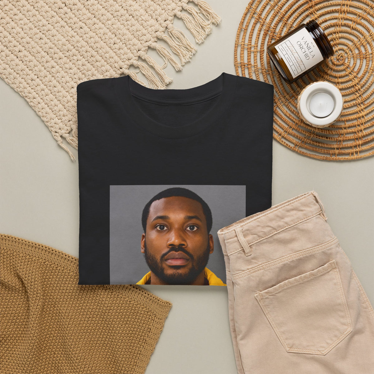 Meek Mill Mugshot T-Shirt – Unisex Heavy Cotton Tee (S–5XL)