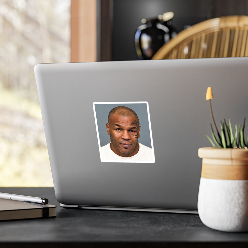 Mike Tyson Mugshot Sticker – Kiss-Cut Vinyl Decal