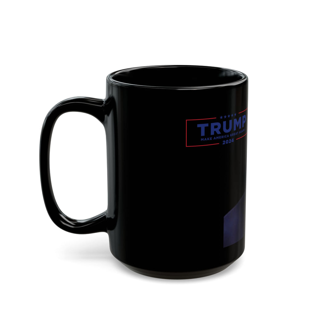 "Funny Political Black Mug - 11oz & 15oz | Unique Gift for Election Enthusiasts, Coffee Lovers, & Political Memes"