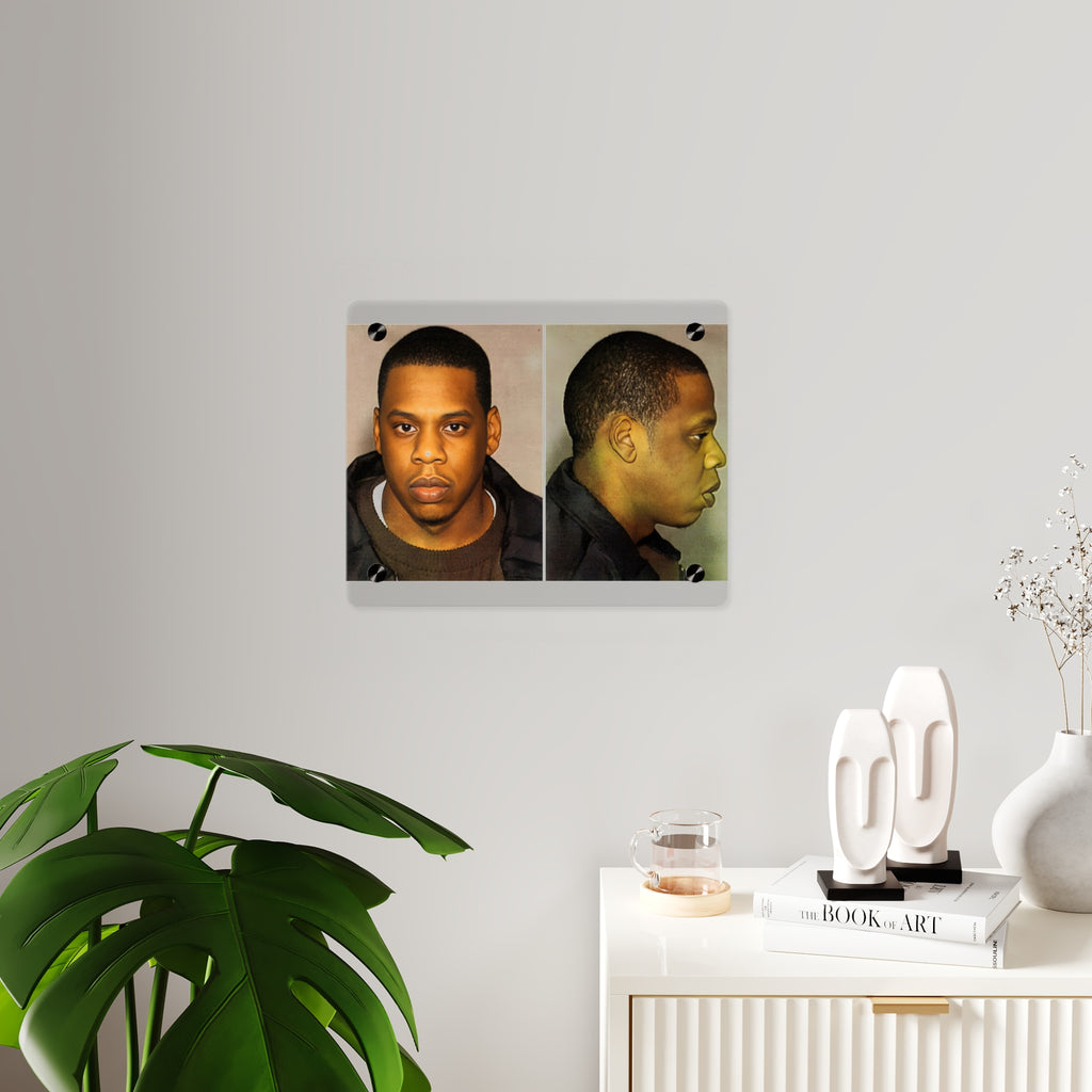 Jay-Z Mugshot Acrylic Wall Art