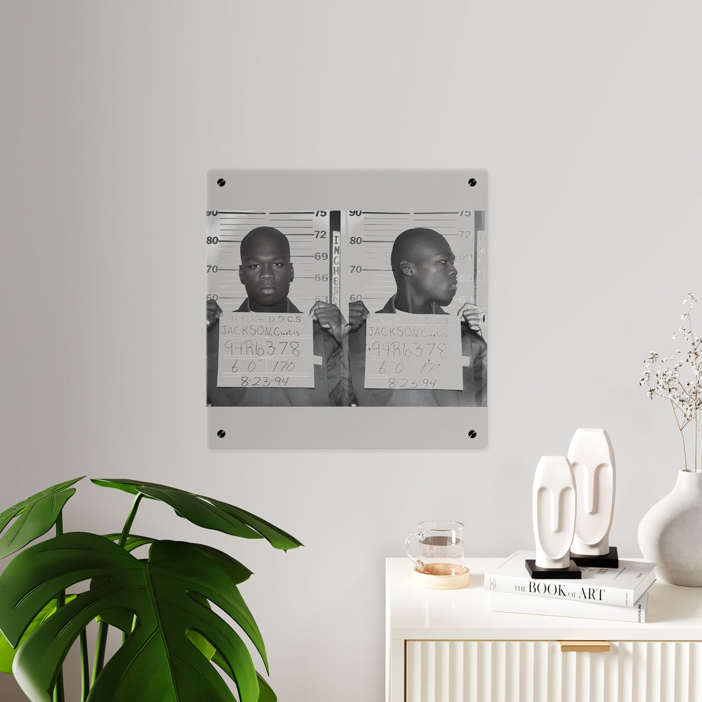 50 Cent 1994 Mugshot Acrylic Wall Art